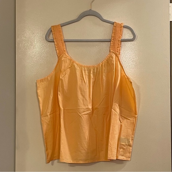 GAP Smocked-Strap Top in Peach Freeze - Picture 3 of 6